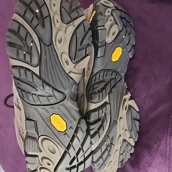 Merrell Moab 2 Vent Beluga Hiking Trail Shoes Mens Size 7.5 Gray Vibram J06029 - Picture 7 of 7